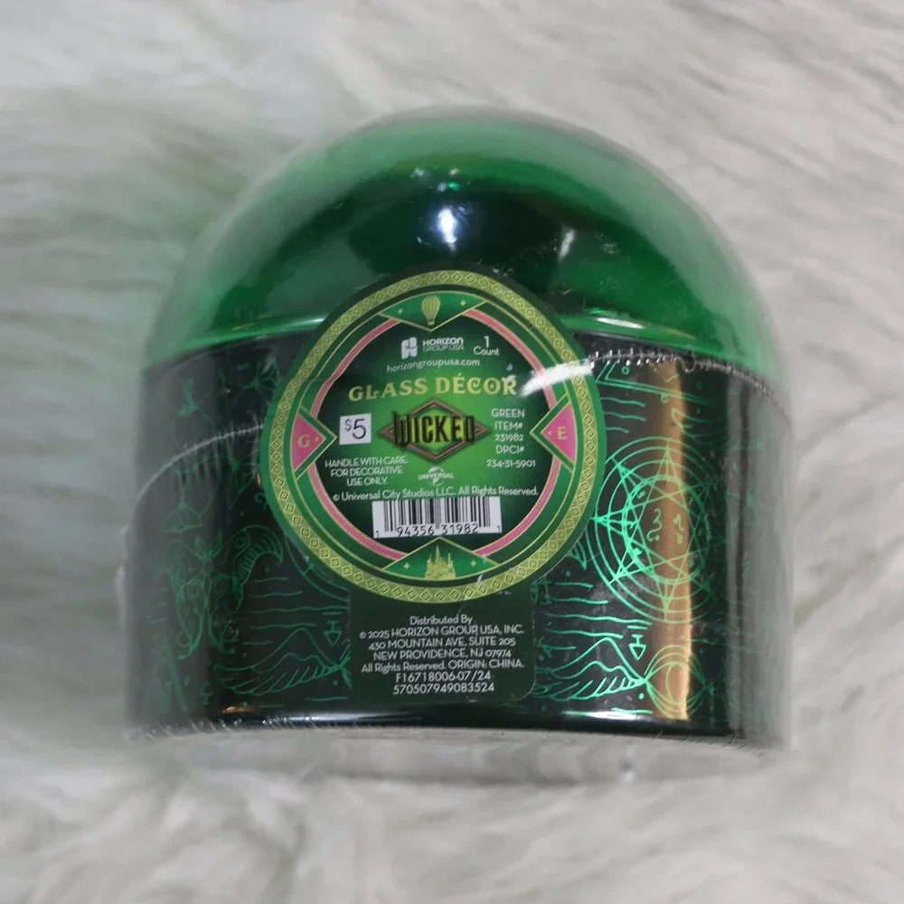 🎭 Target Bullseye Playground Wicked-Themed Glass Canister 🎭 NWT